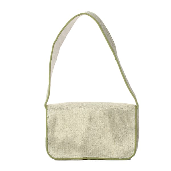 SOL and MER Beaded Mixed Veggies Baguette Shoulder Bag