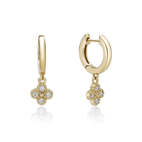 Brilliant Grown Gold-Plated  1/10ctw. Lab-Grown Diamond Earrings - image 