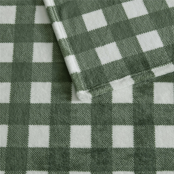 Martha Stewart Madison Gingham Throw Blanket
