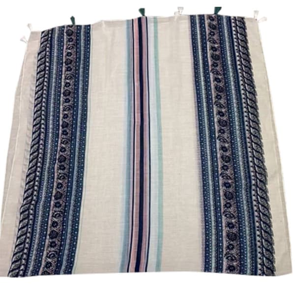 Womens Renshun Stripe Viscose Oblong Scarf - image 