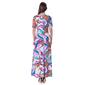 Womens 24/7 Comfort Apparel Large Floral A-Line Maxi Dress - image 3
