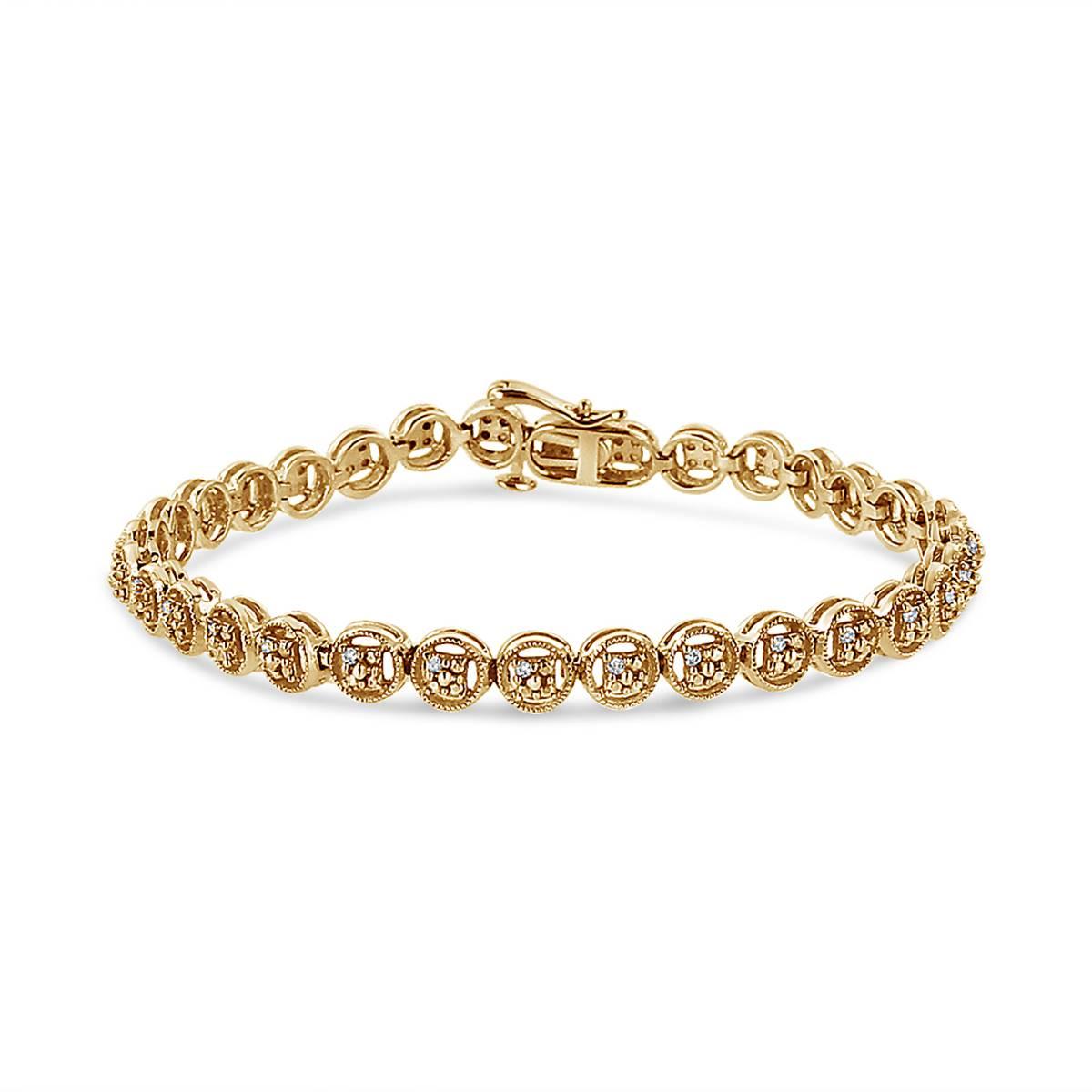 Haus of Brilliance Diamond Link Tennis Bracelet