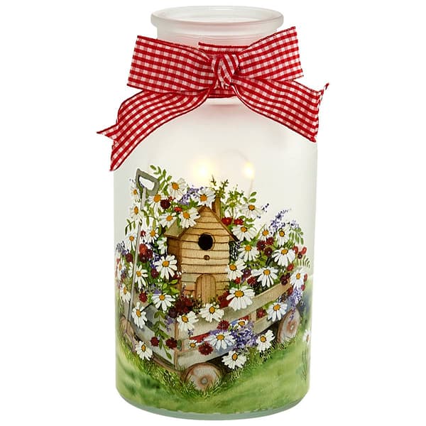Transpac Americana LED Birdhouse Lantern - image 