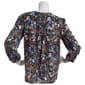 Womens Tommy Hilfiger Sport 3/4 Sleeve Tie Sky Floral Blouse - image 2