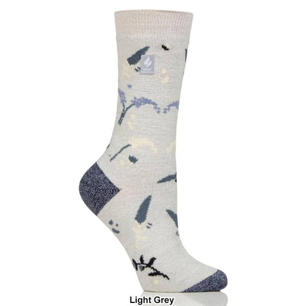 Womens Heat Holders® Eloise Ultra Lite™ Floral Crew Socks