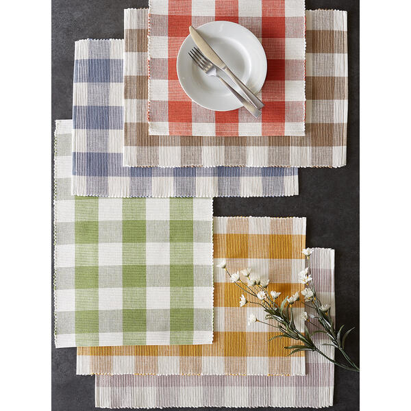 DII® Design Imports Buffalo Check Placemats - Set of 6
