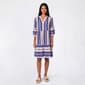 Womens Figueroa & Flower 3/4 Sleeve Geometric Tier Midi Dress - image 1