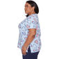 Plus Size Alfred Dunner Lady Liberty American Flag Hearts Blouse - image 4