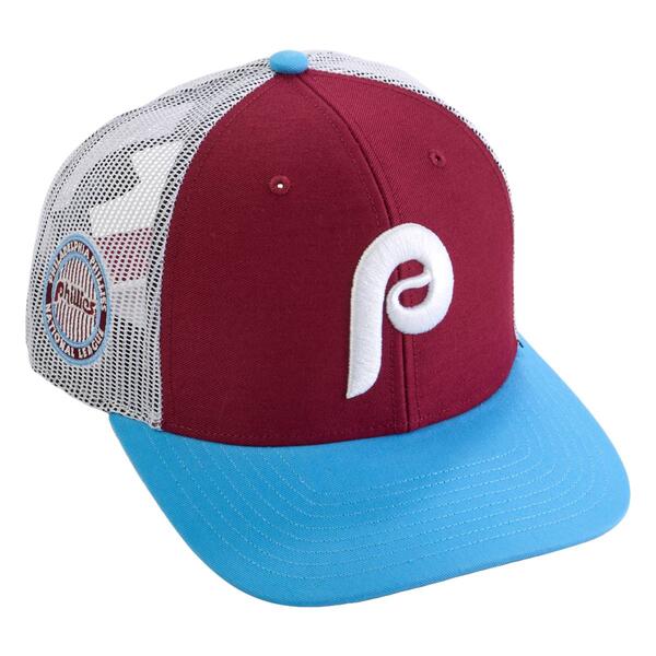 Mens '47 Brand Phillies Sidenote Trucker Hat - image 