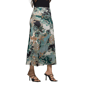 Womens 24/7 Comfort Apparel Green Paisley Maxi Skirt - image 1