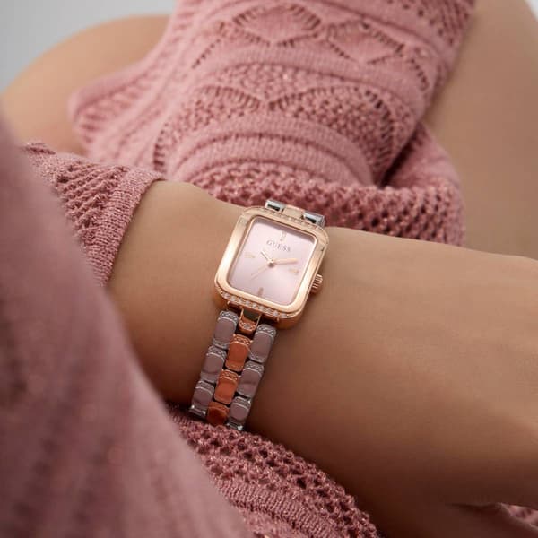 Womens Guess Watches® Two-Tone Rose Gold Analog Watch - GW0865L5