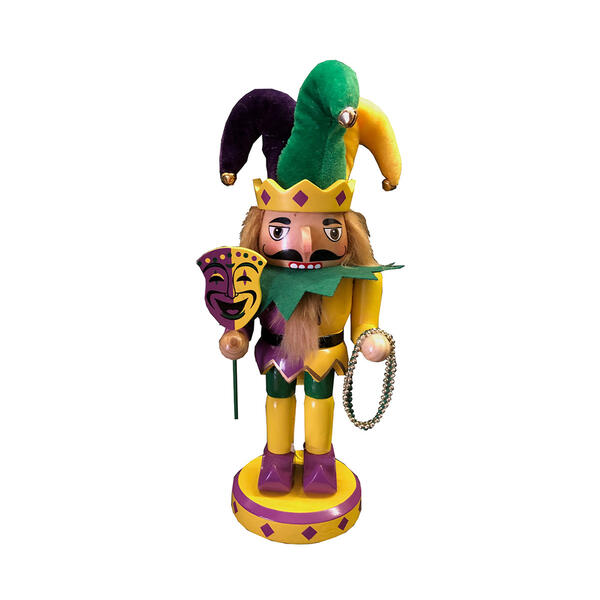 Santa's Workshop 10in. Mardi Gras Jester Nutcracker - image 
