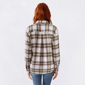 Juniors No Comment Plaid Oversized Flannel - image 2