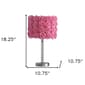 HomeRoots 18in. Pink Roses Acrylic Table Lamp - image 3