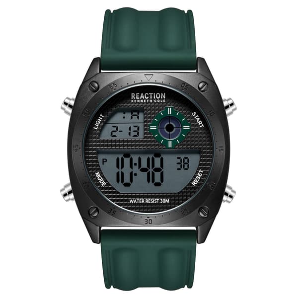 Mens Kenneth Cole(R) Reaction(tm) Round Digital Watch - RK51106003 - image 