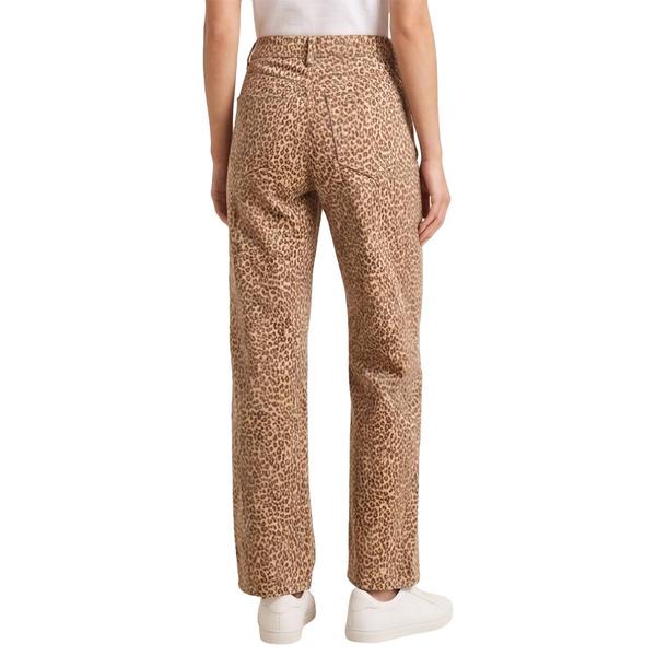 Womens Angels of Difference 5-Pocket Wide Leg Cheetah Jeans