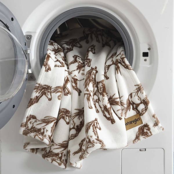 Wrangler Mustangs Soft Plush Throw