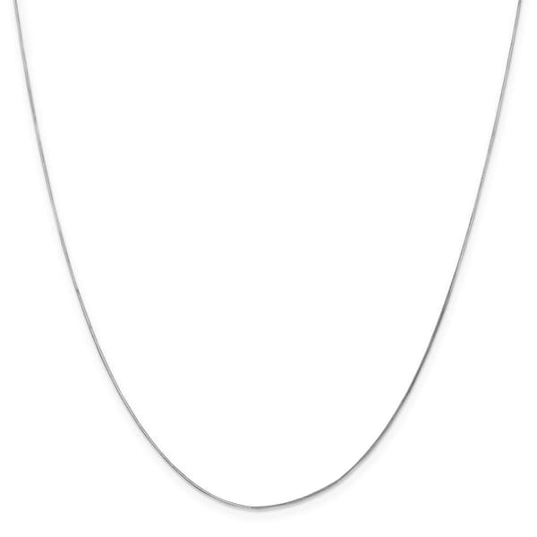 Gold Classics&#40;tm&#41; .70mm. 14k White Octagonal Snake Necklace - image 