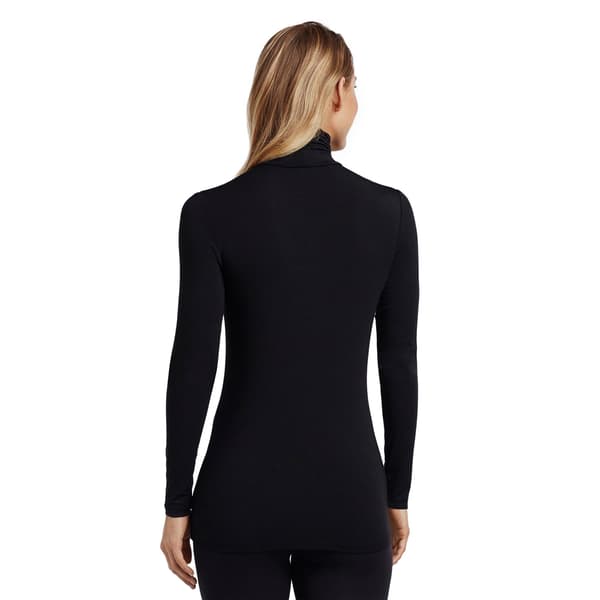 Womens Cuddl Duds Softwear Long Sleeve Turtleneck Tee w/ Stretch - image 