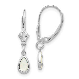Gemstone Classics&#40;tm&#41; 14kt. Pear Opal Dangle Earrings