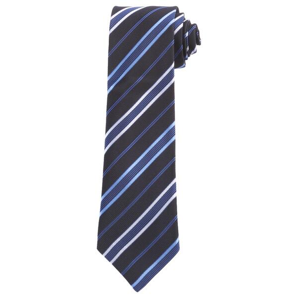 Boys Bill Blass Stripe Tie - Blue - image 