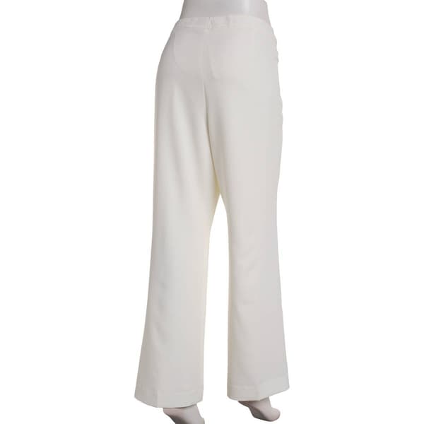Petite Kasper Solid Stretch Crepe Dress Pants