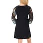 Petite MSK Long Sheer Floral Sleeve A-Line Dress - image 2