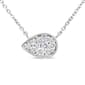 Haus of Brilliance 14kt. White Gold Diamond Teardrop Pendant - image 3