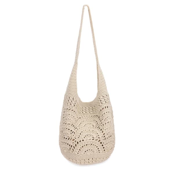 The Sak Crochet Hobo - Natural Fan