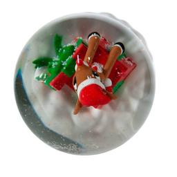 Kurt Adler 100mm Rudolph In Present Water Globe