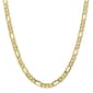Mens Gold Classics&#8482; 10kt. 6mm 7in. Concave Figaro Chain Bracelet - image 2