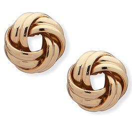 Chaps Gold-Tone Love Knot Stud Earrings