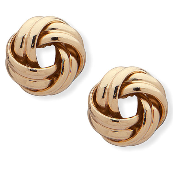 Chaps Gold-Tone Love Knot Stud Earrings - image 