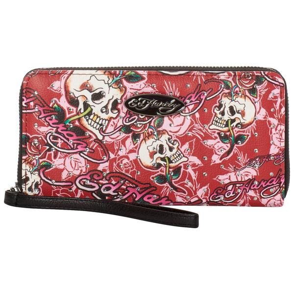 Womens Ed Hardy Heloise Zip-Around Wallet - image 