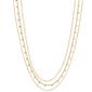 Design Collection 3 Row Shaky Disc Necklace - image 1