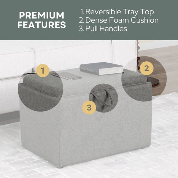 Convenience Concepts Designs4Comfort Accent Storage Ottoman