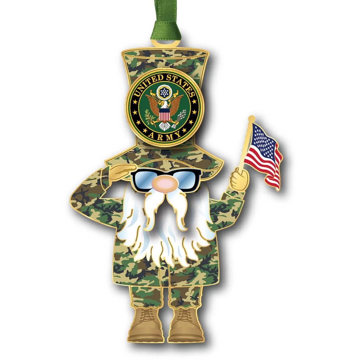 Beacon Design US Army Gnome Ornament