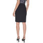 Womens DKNY Solid Pull On Slim Zip Back Pencil Skirt - Black - image 2