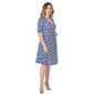 Womens 24/7 Comfort Apparel Geometric Knee Length A-Line Dress - image 2