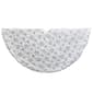 Kurt Adler 48in. White Tree Skirt w/ Snowflake Border - image 3