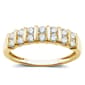 Nova Star(R) 14kt. Gold Plated Lab Grown Diamond Multi Row Band - image 1