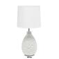 Simple Designs Textured Stucco Ceramic Oval Table Lamp - image 13