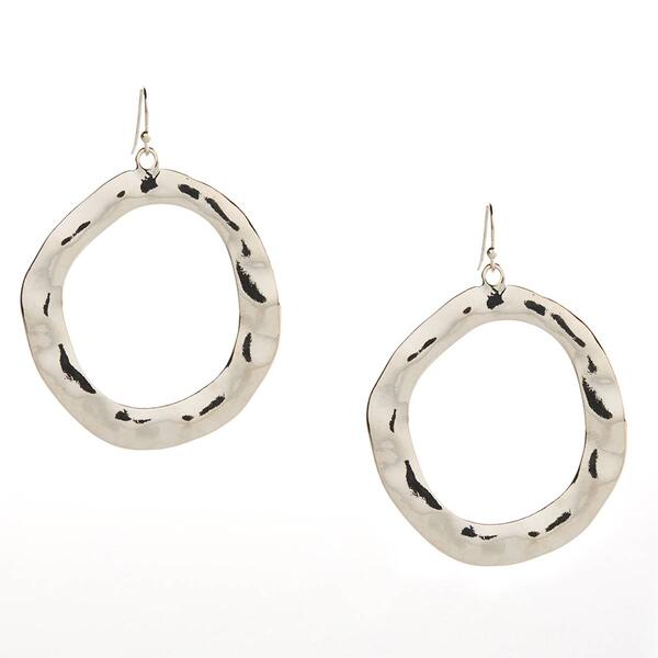 Ashely Cooper&#40;tm&#41; Hammered Metal Ring Earrings - image 