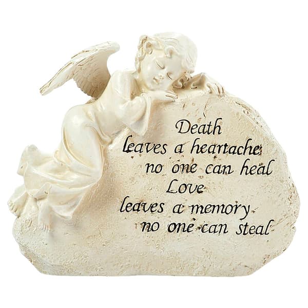 Sleeping Angel Memorial Garden Statue - image 