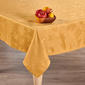 Willow & Hem Golden Raised Leaves Jacquard Tablecloth - image 1