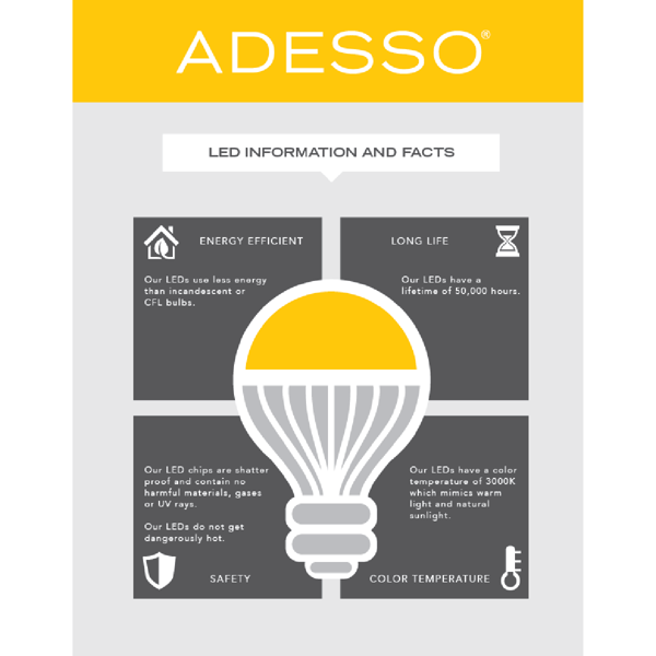 Adesso Kaye Charge LED Desk Lamp