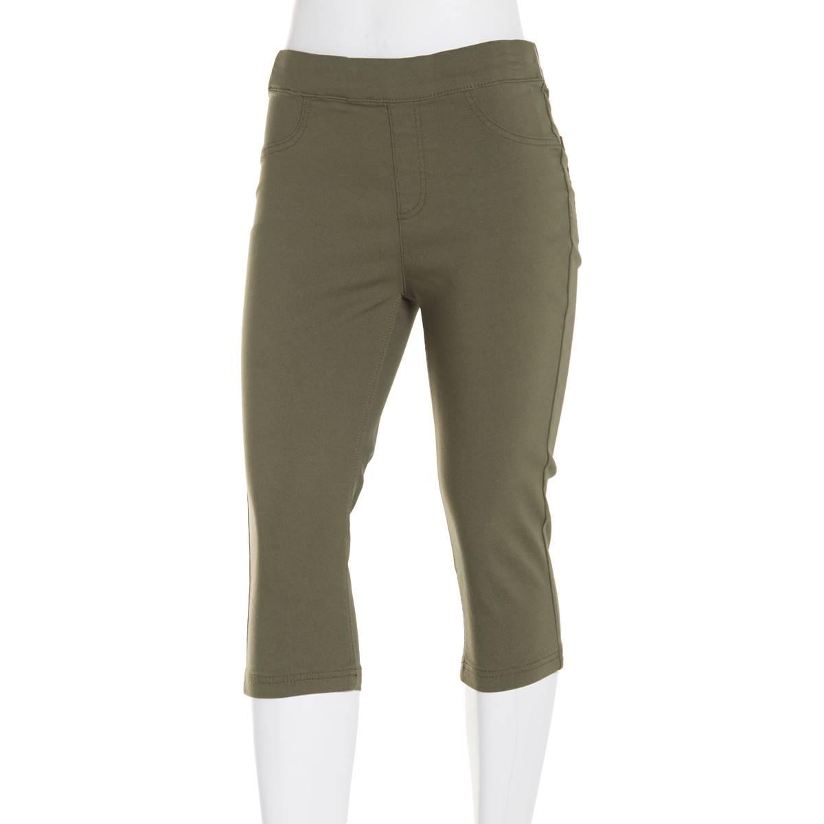 Petite Erika Joey Slit Hem Capri Pants