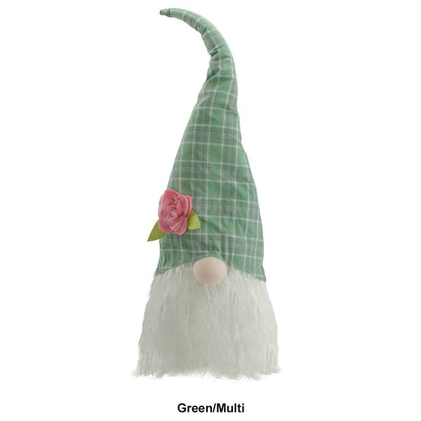 Northlight Seasonal Floral Plaid Gnome Head Spring Décor