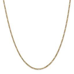 Unisex Gold Classics(tm) 1.80mm. 14k Gold Flat Figaro Chain Necklace