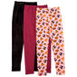 Girls (7-12) Freestyle Revolution 3pk. Fall Brushed/Cord Leggings - image 2